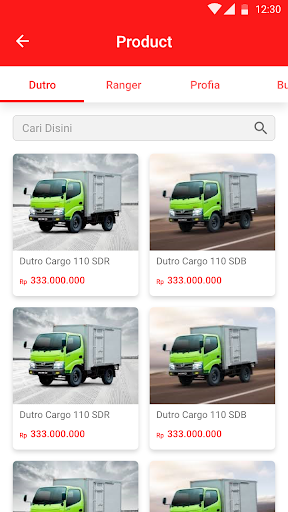 Hino In The Box (Customer) Screen 2