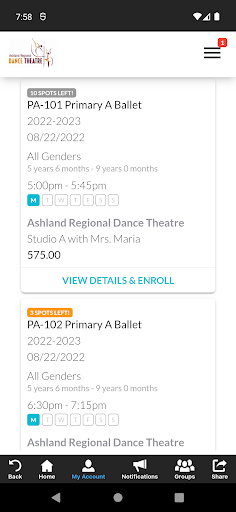 Ashland Regional Dance Theatre Screen 3