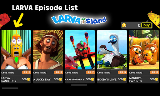 Android application Larva Island Season_02 screenshort