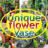 Unique flower Vase icon