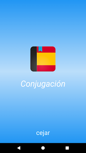 Android application Conjugación española screenshort