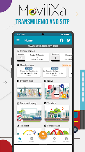 Android application MoviliXa Bogotá screenshort