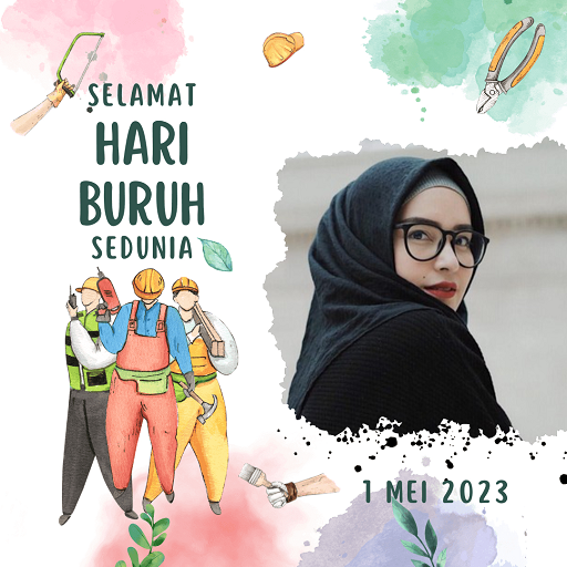 Twibbon Frame Hari Buruh 2023 Download on Windows