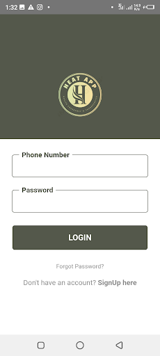 Android application HeatApp screenshort