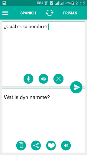 Android application Frisian Spanish Translator screenshort