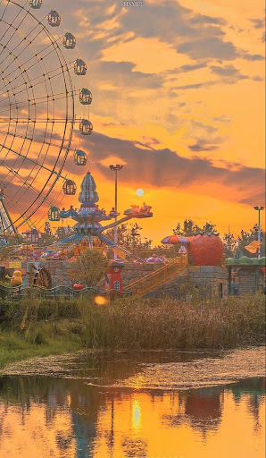 amusement park wallpaper