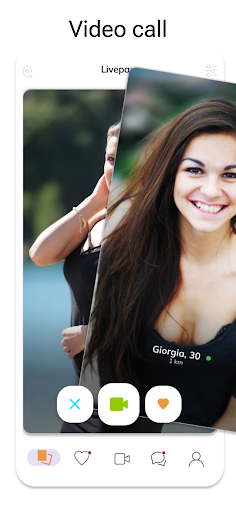 Android application LivePapo - Live Video Chat screenshort