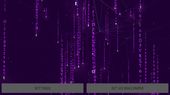 Digital Rain 3D Live Wallpaper Captura de pantalla