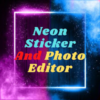 neon sticker and photo editor