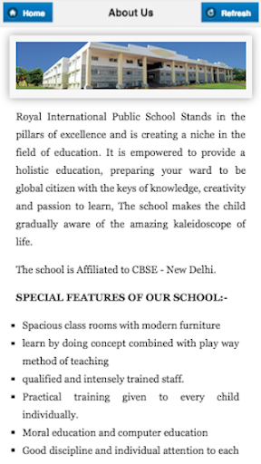 Royal International School Screen 2