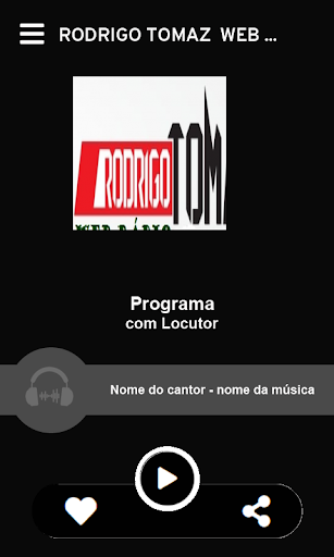 Rodrigo Tomaz WEB RADIO Screen 2