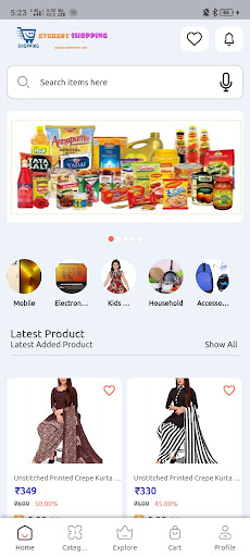 Everest Shopping Screen 2