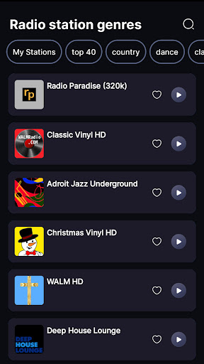 Android application Beam Radio screenshort
