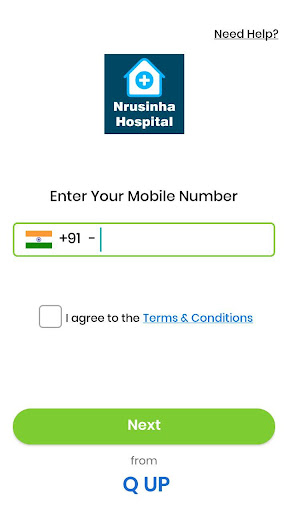 Android application Nrusinha Hospital APP screenshort