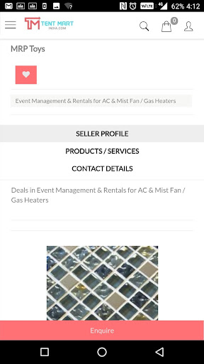 TentCart Screenshot 1 - AppWisp.com