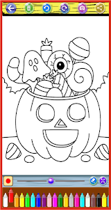 Halloween Coloring Paint
