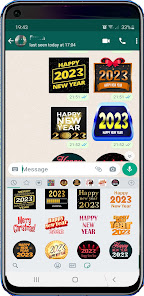 Screenshot 7 Stickers de año nuevo 2023 android