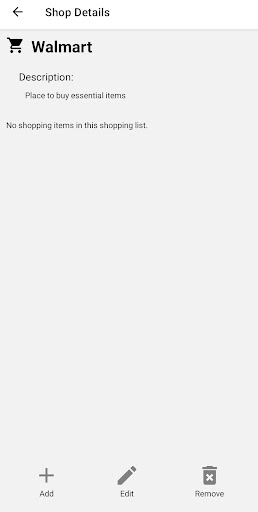 Shopping List Screen 2