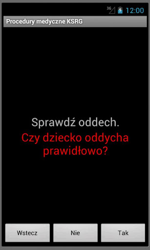Procedury medyczne PSP i KSRG Screen 2