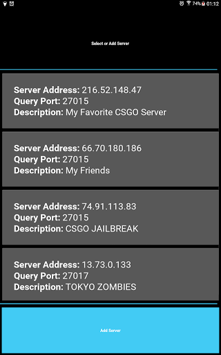 Server Info for CSGO