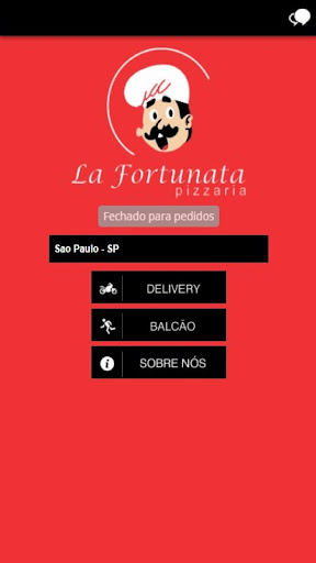 Android application La Fortunata Pizzaria screenshort