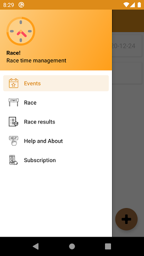 Android application Race! screenshort