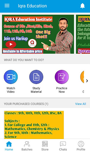 Android application Iqra Education screenshort