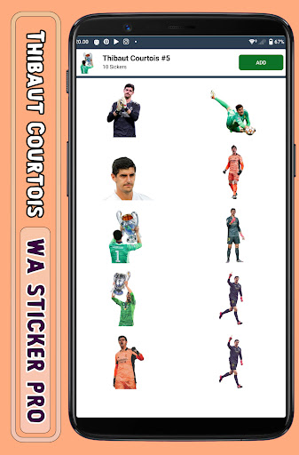 Thibaut Courtois - WA Sticker