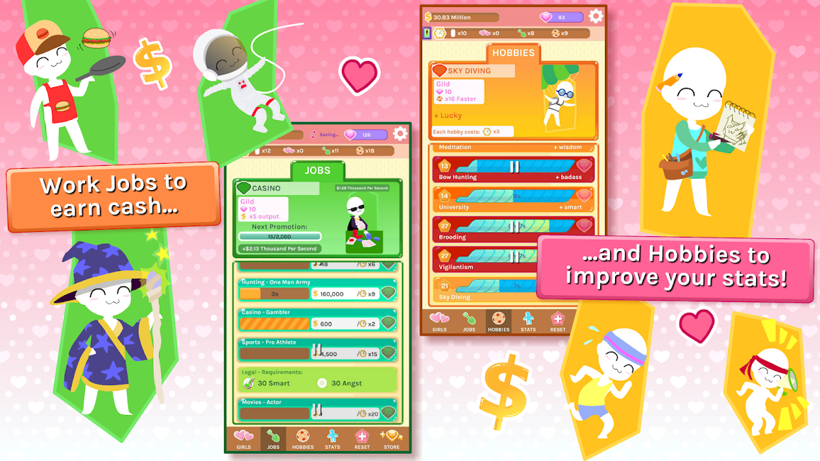 Crush Crush – Idle Dating Sim mod apk download for android
