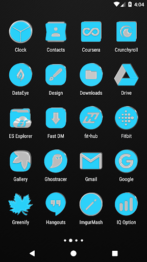 Bright Blue Icon Pack Screen 3