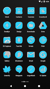 Bright Blue Icon Pack