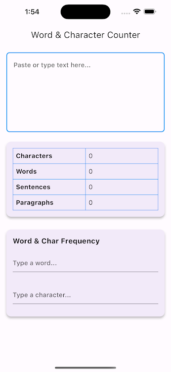Word & Character Counter - 1.0.0 - (Android)