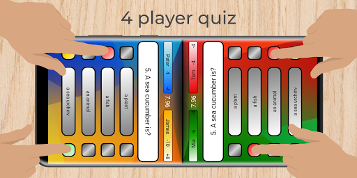 Multiplayer - 3 & 4 player quiz