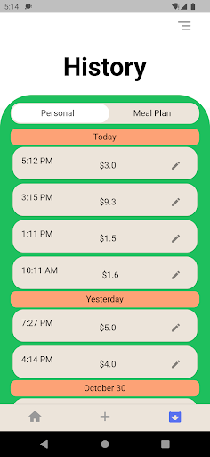 Budgit Screen 2