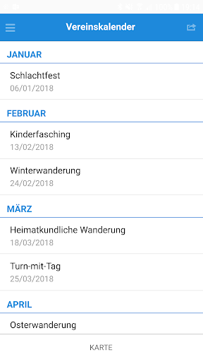 TSV Wernersberg - die App Screen 2