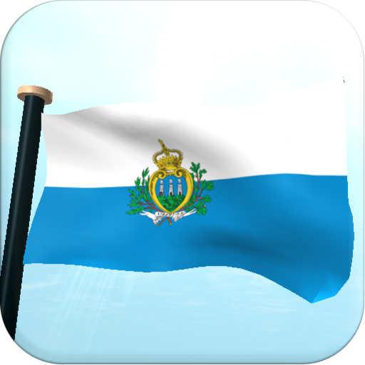 San Marino Flag 3D Free logo