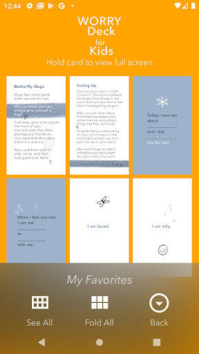 WORRY Deck for Kids Screen 2