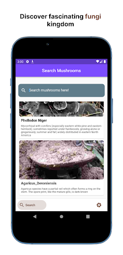 Android application Shroom Identifier screenshort