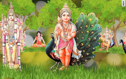 Android application 4D Lord Murugan Live Wallpaper screenshort