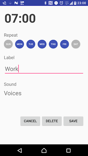 Simple Alarm Screen 2