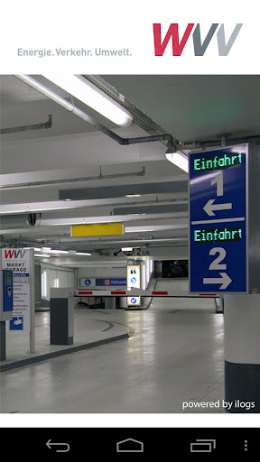 Android application WVV Parken screenshort