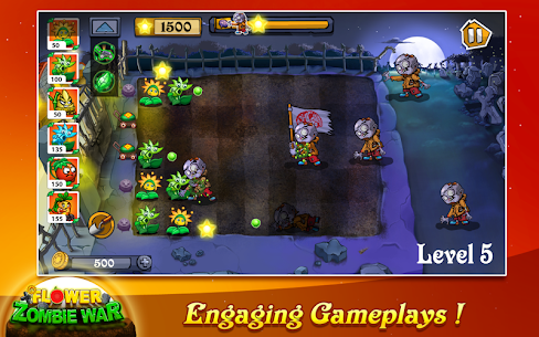 تحميل لعبة Flower Zombie War مهكرة وكاملة 2023 2