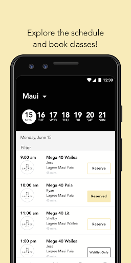 Lagree Maui Screen 3