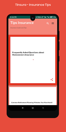 Tinsura - Insurance Tips Screen 3