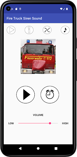 Android application Fire Truck Siren Sound screenshort