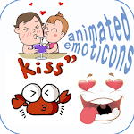 Cover Image of डाउनलोड Animated Emoticons Stickers  APK
