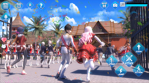 Android application Real School Girl Simulator screenshort