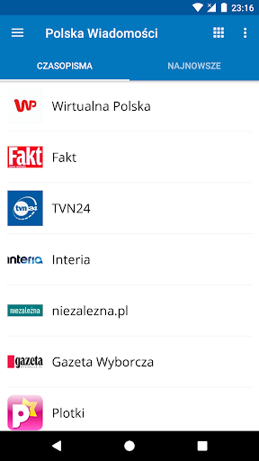 Android application Poland News (Aktualności) screenshort