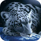 Leopard on the globe LWP icon