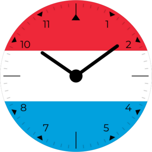 Android application Luxembourg Analog Watch Face screenshort
